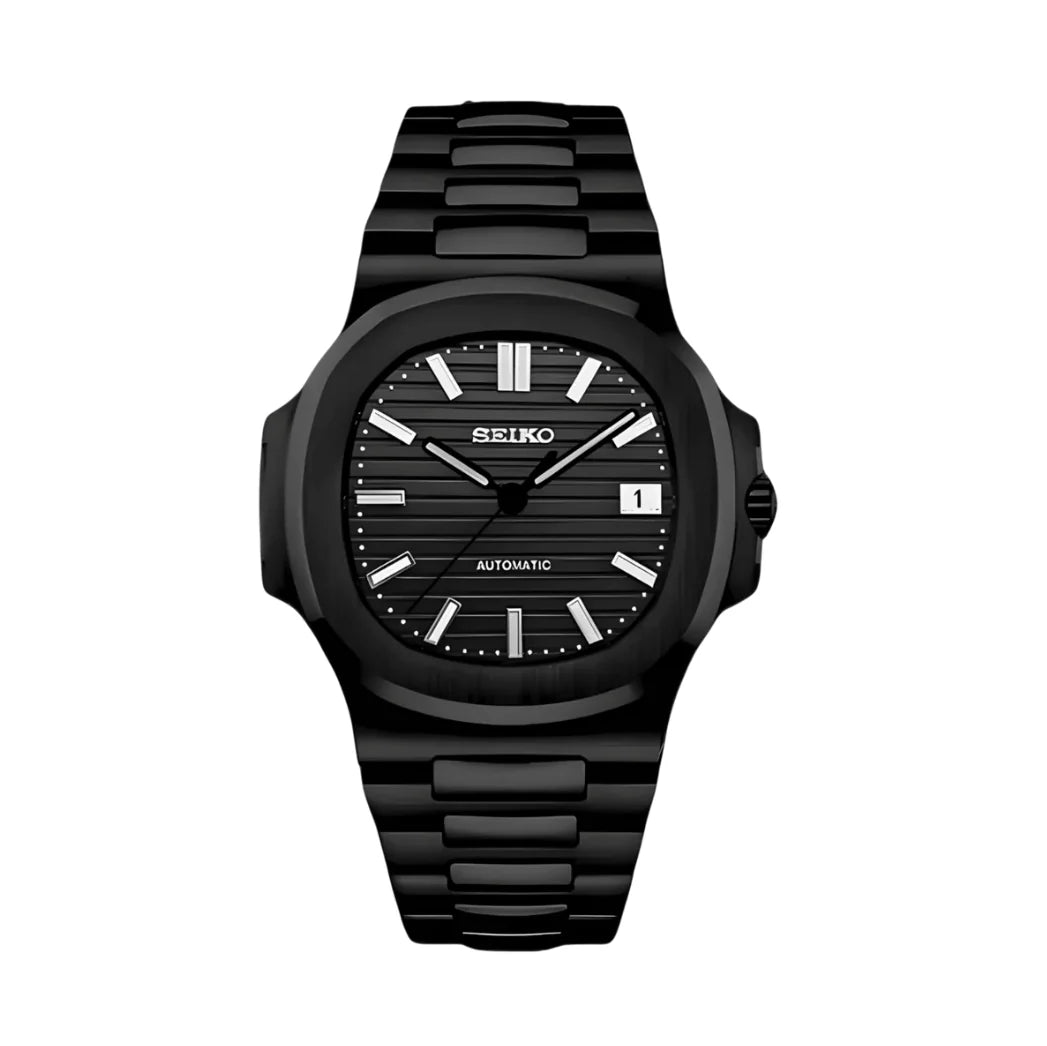Seiko Mod Nautilus "Full Black"