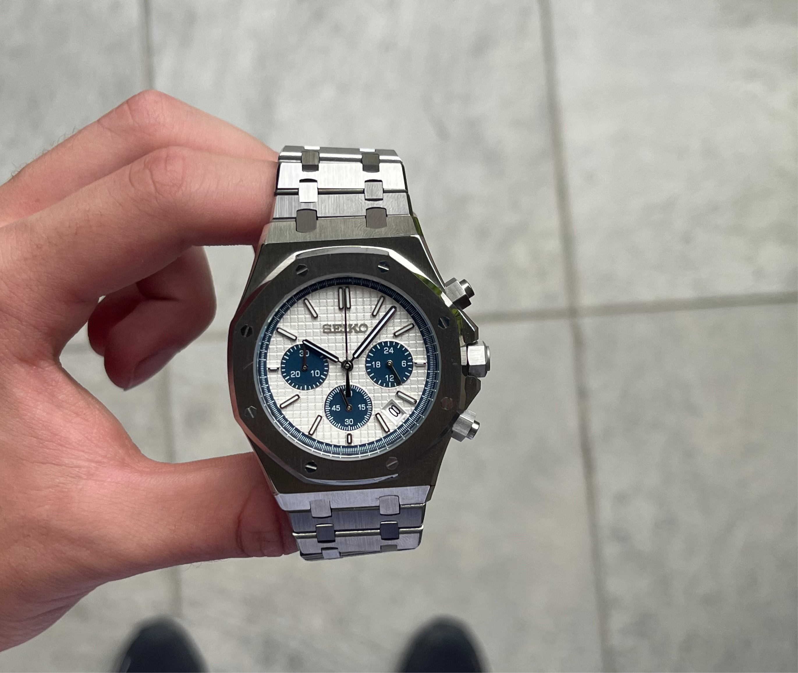 Seiko Mod Royal Oak "Chrono"