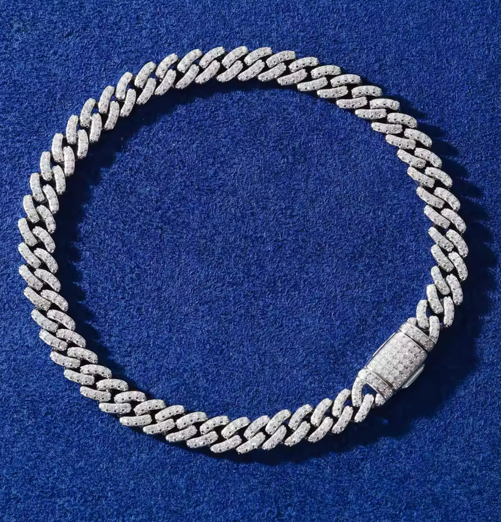 Pulso Cubano Moissanita