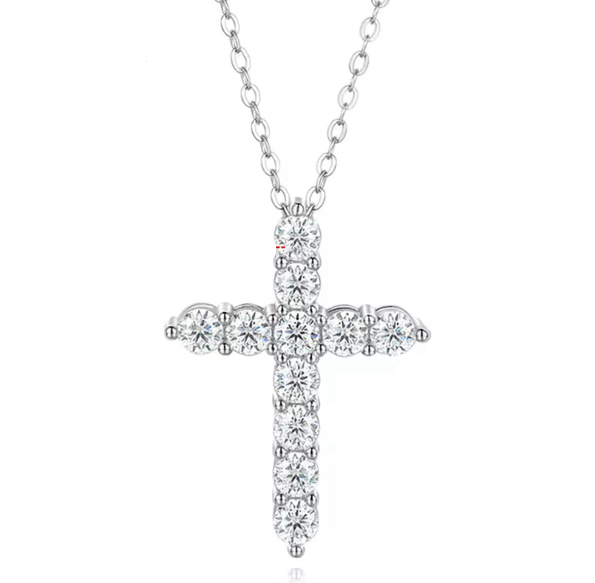 Collar con Cruz Moissanita