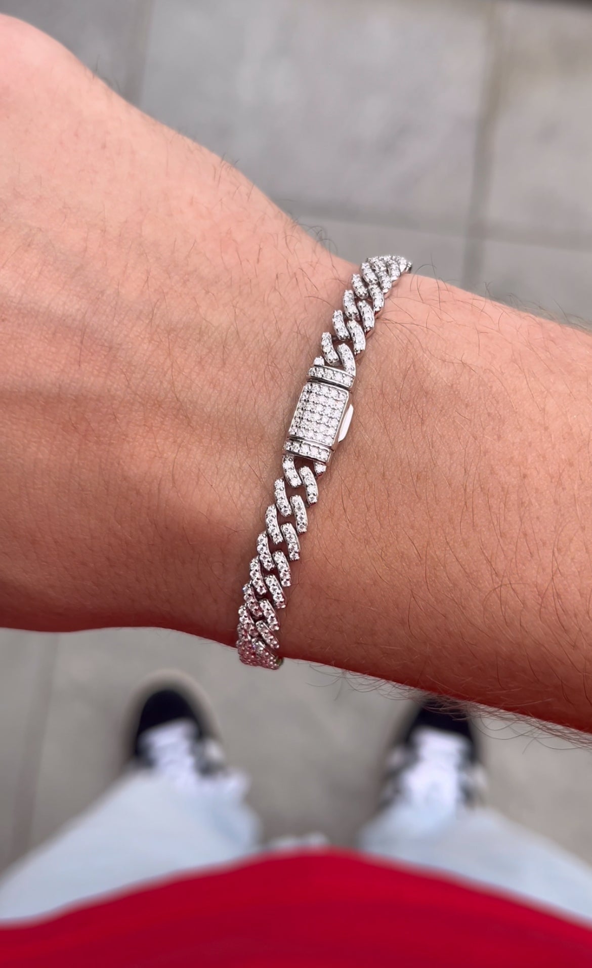 Pulso Cubano Moissanita