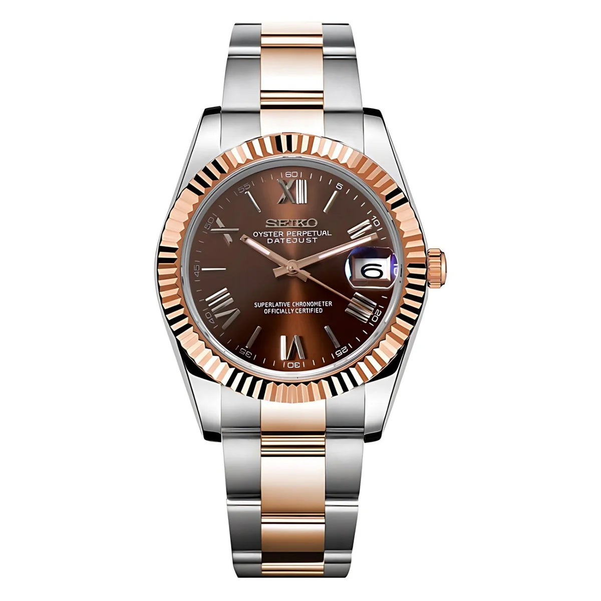 Seiko Mod Datejust "Chocolate"