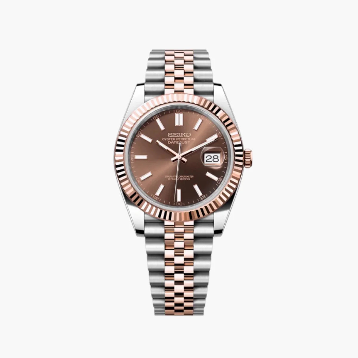 Seiko Mod Datejust "Chocolate"