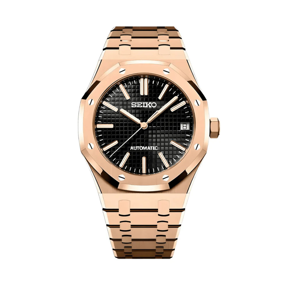 Seiko Mod Royal Oak "Rose Gold"