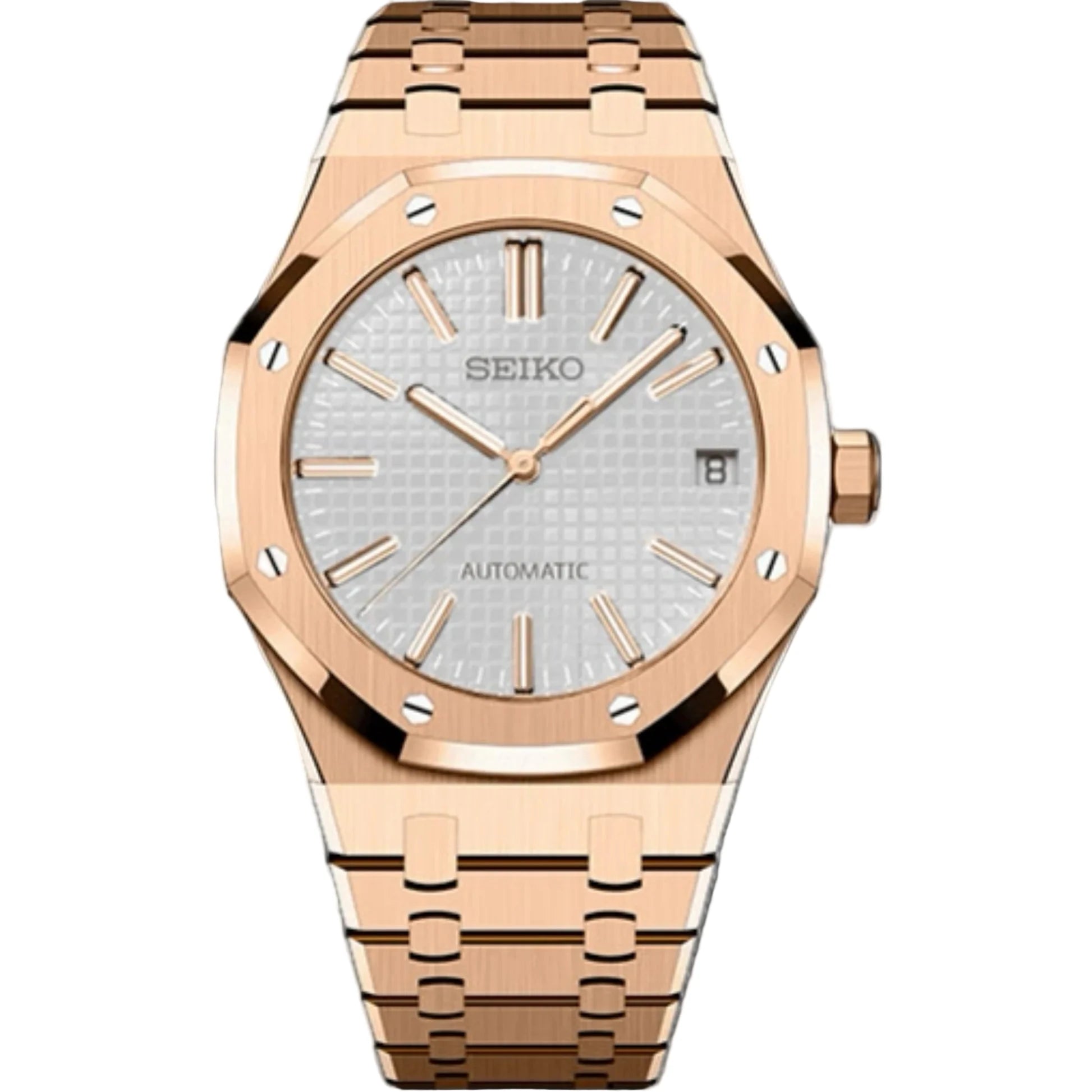 Seiko Mod Royal Oak "Rose Gold"