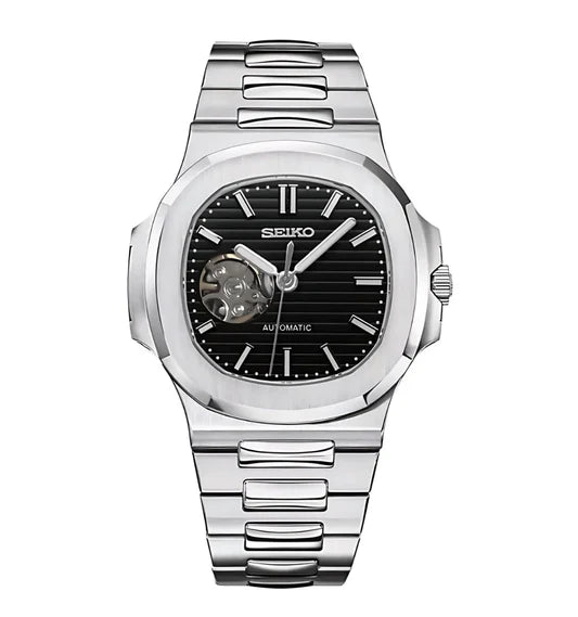 Seiko Mod Nautilus "Open Heart"