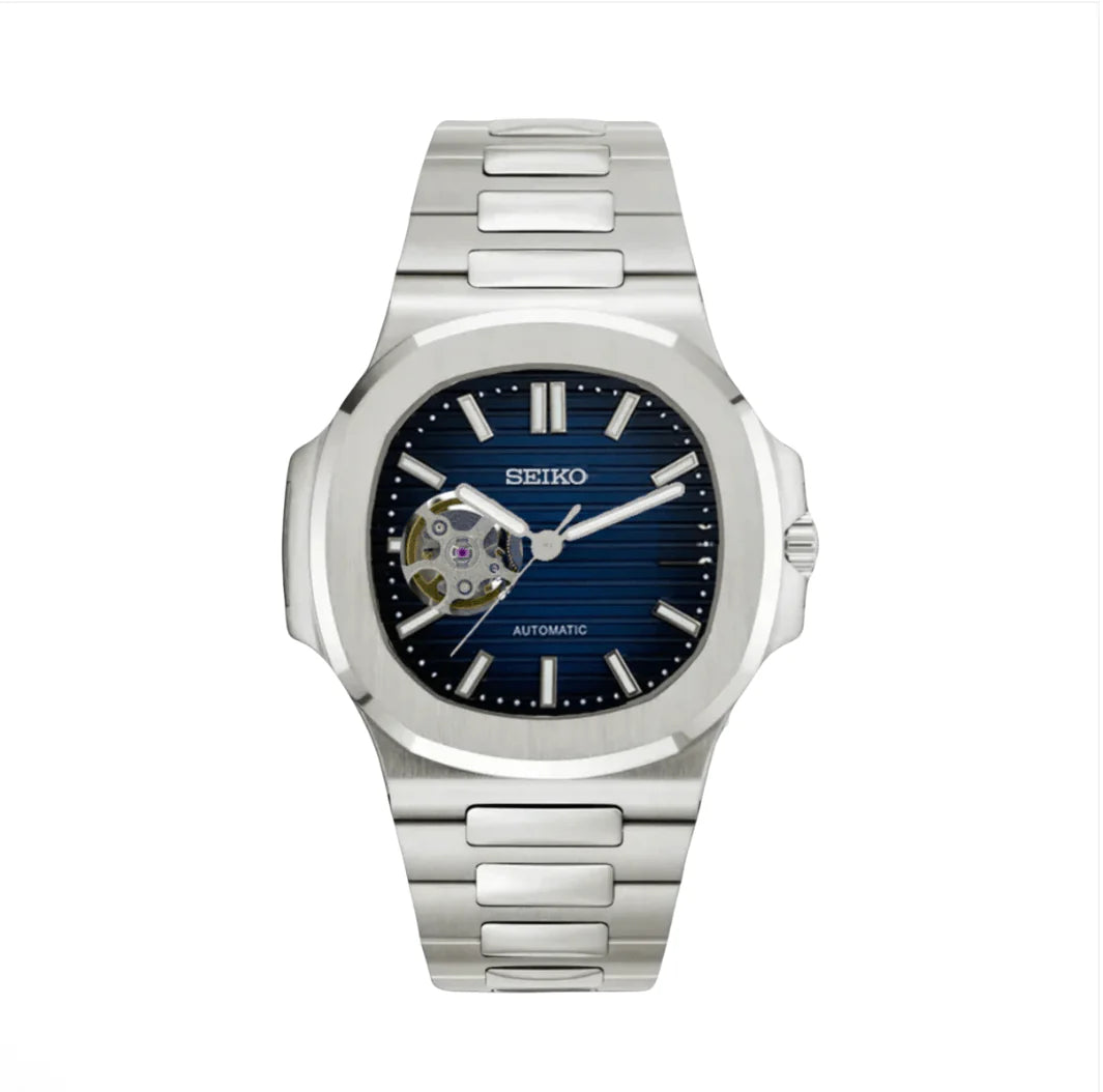 Seiko Mod Nautilus "Open Heart"