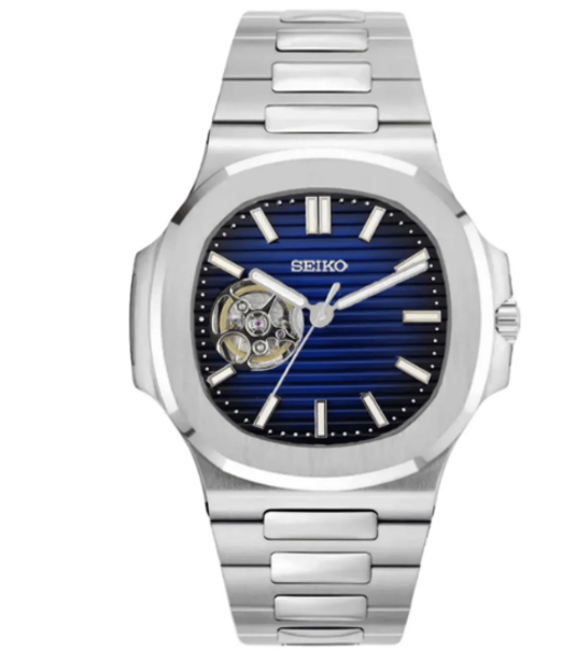 Seiko Mod Nautilus "Open Heart"